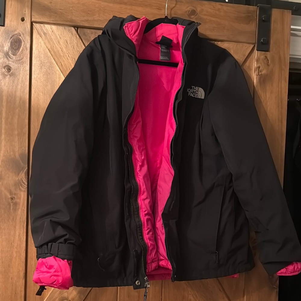 The North Face Black and Pink Jacket
